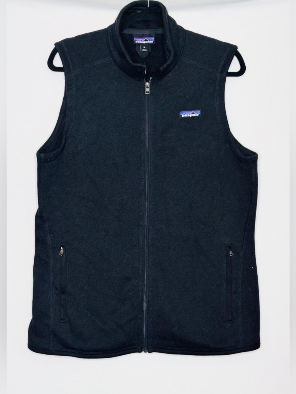 Patagonia Black Synchilla Fleece‎ Vest Size XL Full Zip Outdoor Hiking Gorpcore